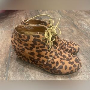 Leopard booties